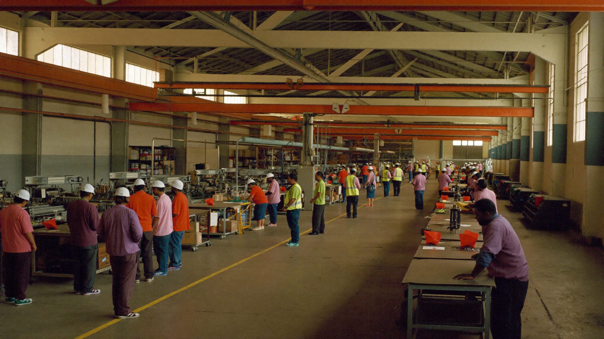 Manufacturing floor operations representing manufacturing and industrial sector